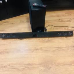 In Good condition LG soundbar and wireless subwoofer, great bass and clear sound
