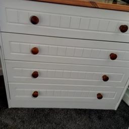 very solid chest of drawers has a few scratches on top good quality price of furniture no flat pack rubbish collection only