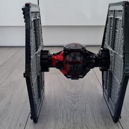 Full build Star Wars First Order Special Forces Tie Fighter of the first order- unfortunatley no instructions come with it