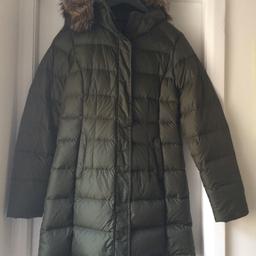 Green North Face coat
Size small