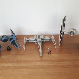 3 Star Wars toys. X-Wing, Tie Fighter & Tie Interceptor. In very good condition.