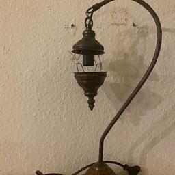 Schönes, altes Vintage Lampengestell, Kupfer