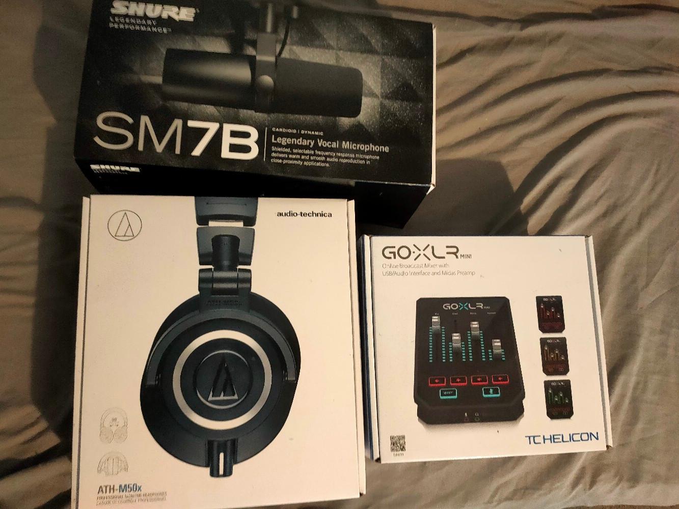 Shure sm7b, goxlr mini, ATH-M50x headphones in WV14 Walsall for £350.00 ...