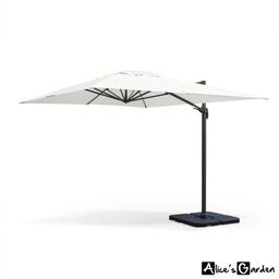 *Free delivery mainland UK
*Small marks on the canopy
*Base not provided

Key features:

Robust aluminium frame
Oval-shaped pole, in order to optimise the sliding of the crank
Water-resistant and 240g/m² dense canopy
Large ground coverage
Free cover included
Tiltable, foldable and rotates 360°

Sturdy and modern:

With its aluminium structure, the Saint Jean de Luz parasol offers sturdiness and great weather resistance. Its designer look makes it a trendy parasol that will only add to the overall ambience of your terrace. The Saint Jean de Luz is also easy to handle. It has a self-locking crank handle, a tilting handle and a rotation pedal. It is also tiltable and foldable vertically once it is open. It also has an awning at the top that allows air to flow and prevents the parasol from being caught by the wind.

SKU: HU3X4ECRU
TM30626