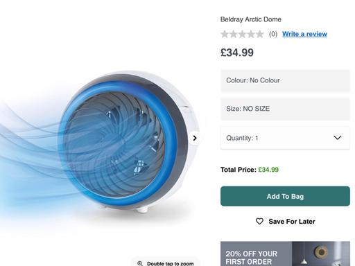Buy & Sell White City West London - Photos for BELDRAY ARCTIC DOME FAN BRAND NEW RRP £34.99
