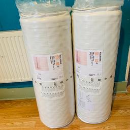 MALFORS
foam mattress

90x200 cm
medium firm/white

Bought in MARCH for kids Tuffing bunk beds but changed my mind. 

Bought for £90 x 2 = £180 but wouldn’t mind less.