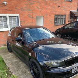Here I’m selling my 1 series bmw 2.0 116i manual petrol 2 key MOT September Alpina 18 inch staggered Wheels only been on 2 weeks one rim had a scratch so I touched it up unnoticeable now, tyres just over a month the pioneer apple play system & subs around 3 months just 3 weeks ago had brand new stance+street coil overs & springs fitted along with brand new brembo discs all round brembo pads still have a lot of life exhaust fitted. Spares or repair car don’t start welcome to view anytime £1150 ON