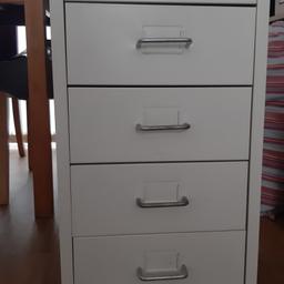 IKEA
helmer 
filing 
cabinet 

It's got a few marks and a couple very minor dents here and there
draws still open and close 
perfect for storing paperwork and anything In really 

collection only