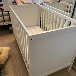 Babies cot used at Granny’s house. Mamas and papas mattress available. Happy for you to view.