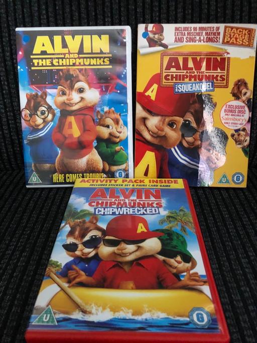 Buy & Sell Shropshire Telford and Wrekin - Photos for 3 x Alvin & the Chipmunks DVDs