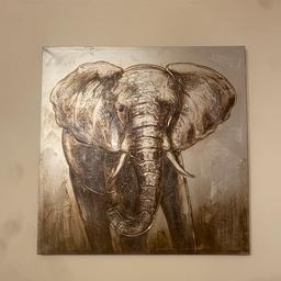 Elephant Canvas Painting selling due to moving. 
80cm x 80cm