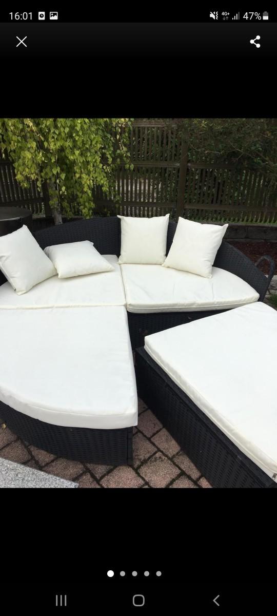 Sonneninsel/ Balkon Garten Möbel Rattan in 67551 Heppenheim für 150,00