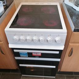 Beko EDVC503W 50cm Electric Double Oven Freestanding Cooker
Like new and in full working order. Bought September 2020 for £329.99
Product Code: EDVC503W
Offering quick cooking and cleaning, this electric cooker’s smooth ceramic hob provides fast heat-up times, and is also easy to wipe clean after use. Two A energy rated ovens and an integrated grill also give you extra flexibility in the kitchen.
Features
Ceramic, 58L Main Oven,
Countdown Timer, etc