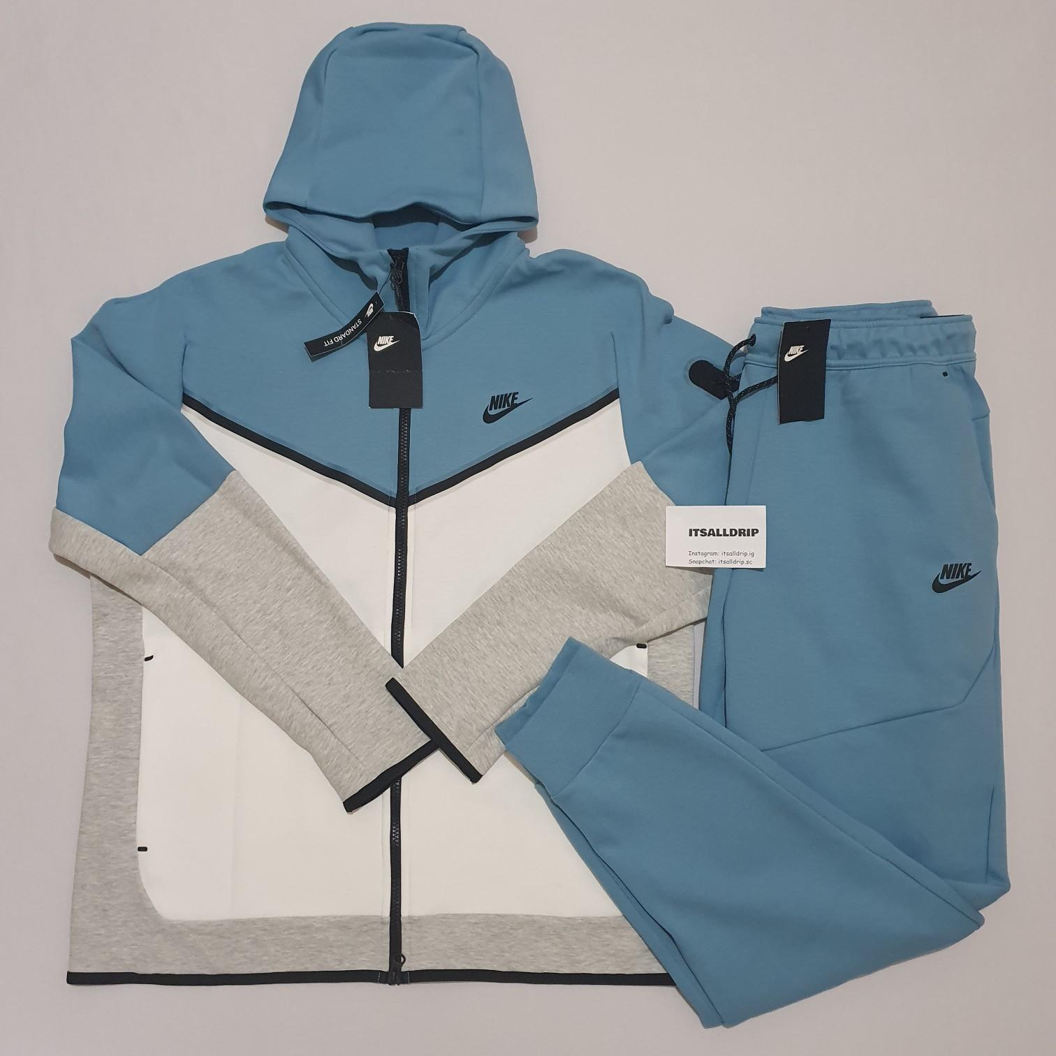 Cerulean blue nike tech fleece sale