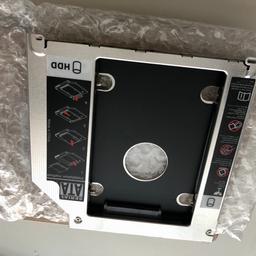 Remove your dvd drive and add more storage to your mac. Selling this Sata dvd bay to add another disk to your macbook.

I'm also selling a 480GB SSD with it, rarely used.

The sata dvd part is brand new.