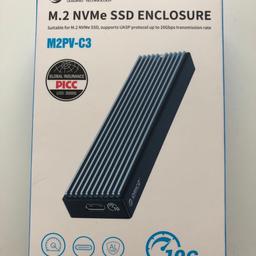 Brand new. Works with nvme ssds not sata ssds.

Selling as I bought the wrong one, I needed sata!