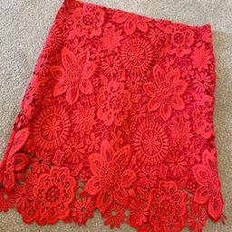 New skirt 
Size 6 
Coral/orange colour perfect for the summer