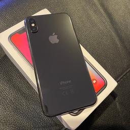 Iphone X. Black
64g
Excellent condition

Comes with origjnal box
Brand new headphones
Brand new charger

Has screen protector on,
Always used a case

Unlocked to all networks
£300

Collection only! 

I will not be posting 