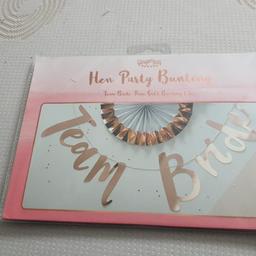 Hen Party Bunting
Team Bride Rose Gold Bunting 1.5m
