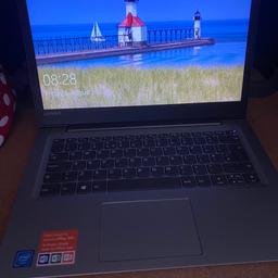 Lenovo Laptop, comes with charger and original box only 12 months old.

Factory reset. 

Lightweight, great battery life!

Model No S130-14igm