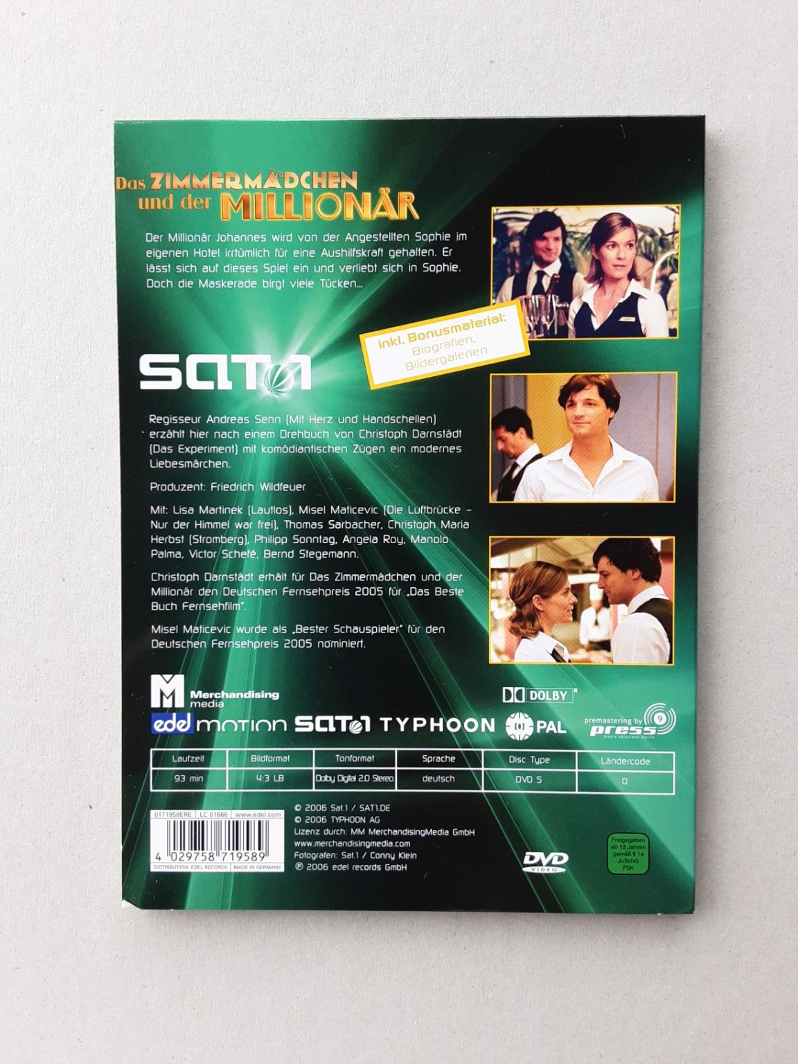 DVD Das Zimmermädchen und der Millionär in 64521 GroßGerau für 1,35
