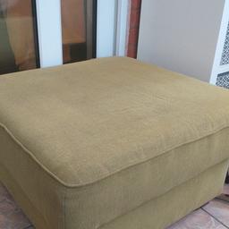COUCH AND POUFFE GOING FRIDAY. Great storage selling with Settee or separate,make me an offer! REDUCED.MAKE ME AN OFFER