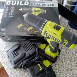 AS NEW...GUILD 18V LI-ION DRILL DRIVER.. USED A COUPLE OF TIMES.. INCLUDES CHARGING STATION AND SPARE BATTERY.. AS NEW CONDITION..BOXED..