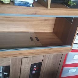 3ft vivarium in good condition very small hole at back where heater wire was and two small screw holes on side. 

3ft wide
16inch deep
16inch high