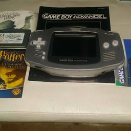 game boy advance console and 3 games with manuals
Harry potter -philosophers stone
Harry potter chamber of secrets
series of unfortunate events.
all in working order.
I will post
look at my other listings of gba games
I do combine postage.
