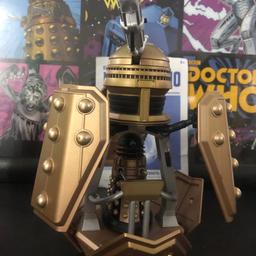 Completely intact and in excellent condition (box not included) 
Ship has removable side panels and Dalek pilot figure with adjustable eyestalk and appendages. Blue missile also fires from the turret of the ship.