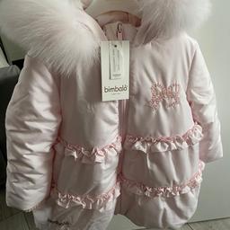 Girls age 24 months pink bimbalo coat 
BRAND NEW