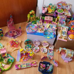These items are not mine but will consider serious offers.

Large Polly pocket bundle. 29 x polly pockets + a tub of people and accessories.  Not all are complete.

Condition is used and as such some items are faded and grubby from regular play.  2 x items are damaged.  Please check the photos carefully for conditions before purchasing.

Thank you.