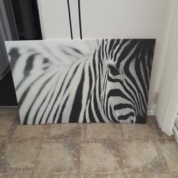 large zebra canvas bought from ikea collection only