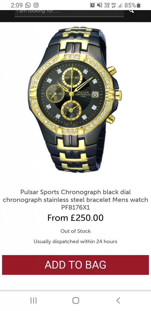 Buy & Sell North London Tottenham Hale - N17 - Photos for Pulsar Mens Chronograph Watch