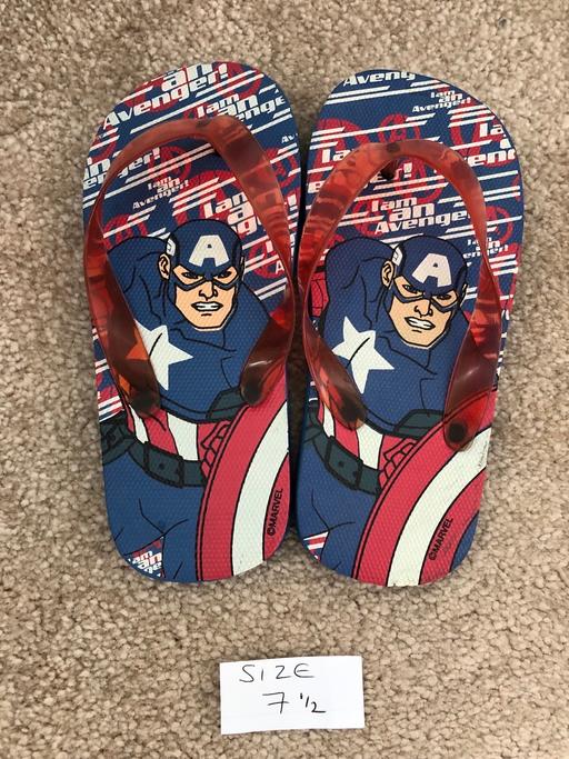 Buy & Sell Hertfordshire North Hertfordshire - Photos for Captain America Flip Flops - Child Size 7.5