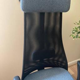 Office chair with build in back rest,  adjustable and lockable tilt function increase stability and control in a different setting position owned for 6 month got it from IKEA hardly used it in excellent condition original price £200 selling it for £60 Collection only from Canary Wharf East London
