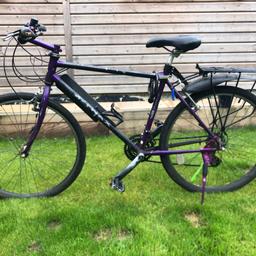 Excellent bike, had it for a number of years! Great for work, many gears. However breaks need repair/service. Also come with 2 side bags to put shopping/other items in. Grab yourself a cheeky bargain ;) Collection only N3 2EN
