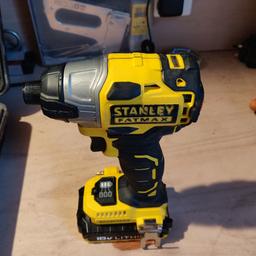 180nm torque brilliant condition powerful impact driver comes with a 2amp battery and 1.5amp battery and charger.