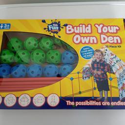 Brand New Boxed 75pc Build Your Own Den £10
On Other Sites
postage Available