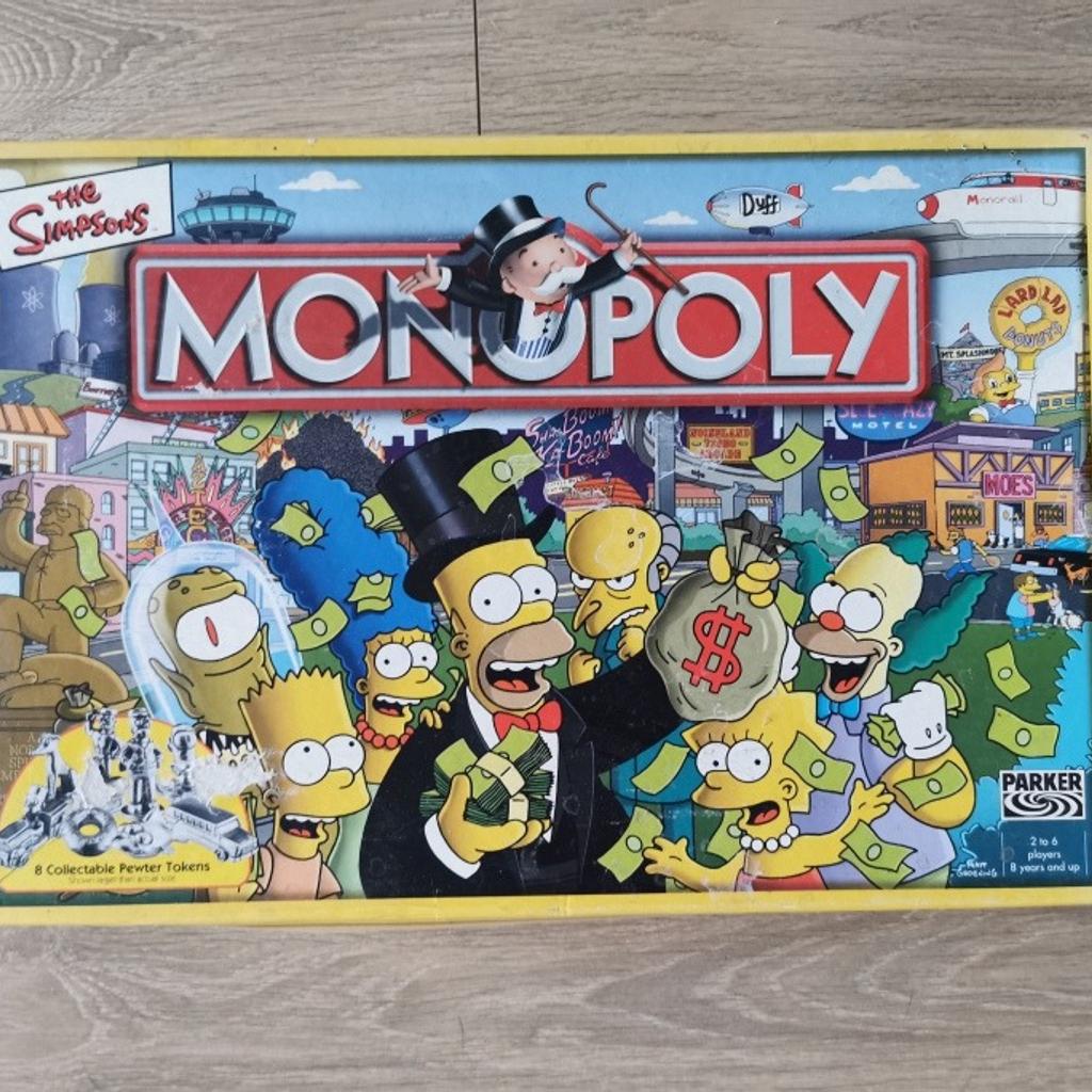The Simpsons Monopoly Game in NG18 Mansfield für £ 10,00 zum Verkauf ...