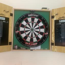 Great condition 
Only used twice

Comes with chalk, rubber, darts & poster 

COLLECTION ONLY!