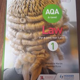 AQA A-Level Law year 1 & AS textbook.