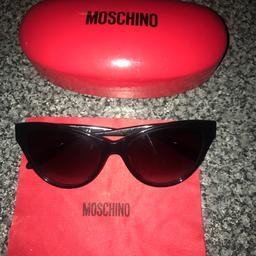 Woman’s designer sunglasses Moshino brought these for partner don’t wear them no more sell for £60 Ono mint condition no marks case and dust cloth included