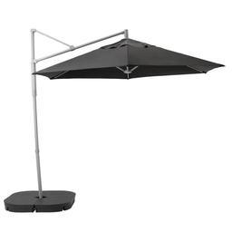 IKEA 3m dark grey parasol With water base 
Only 2 weeks old excellent condition. Very big!! Need someone to collect. 
Perfect for covering all outdoor furniture. 
Based in Trowbridge 

Product details
The fabric gives excellent protection against the sun’s UV rays as it has a UPF (Ultraviolet Protection Factor) rating of 50+, which means it blocks 98% of the ultraviolet radiation.
You are protected from the sunshine all day long, since the parasol can be tilted.
You open.