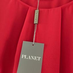 Lovely planet red blouse, short sleeves