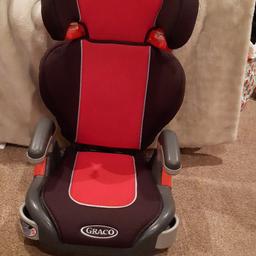 Graco Carseat 15kg-36kg with 2 cup holders. Just freshly washed. Adjustable height and detachable back to make a simple booster seat.
£15 ONO all offers considered.