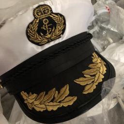 Captains boat hat 

Never worn very good quality be good for fancy dress