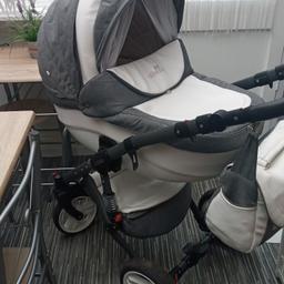 for sale bebeboo push chair comes with new born parnt and toddler part bag rain cover and hand warmers rain cover beautiful looking pram in excellent condition has a small little mark on the toddler apron nothing major havnt tried getting it off only selling as need the room 100 COLLECTION ONLY