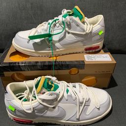 Off White X Nike Dunk Low “The 50” Lot 25. 

Size 8UK 
Brand new - never been worn 
Bought from Nike Sneakers app 
Proof of purchase available 

Will be posted double boxed 

Offers welcome