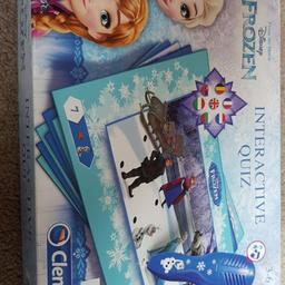 Lovely Frozen interative quiz with electronic pen. In good condition.

24 educational activites to solve using three electronic pen.

Aged 3-6 years.